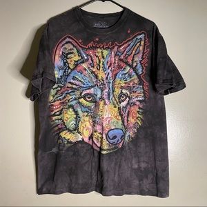 Vintage Tie Dye Wolf tee
